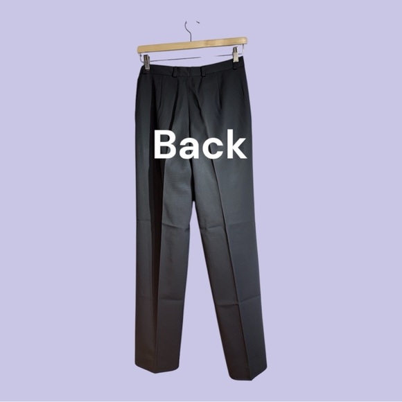 Le Painty Paris 100% Wool Gray Pleated Dress Slacks Made in France Size 10 - Picture 4 of 6